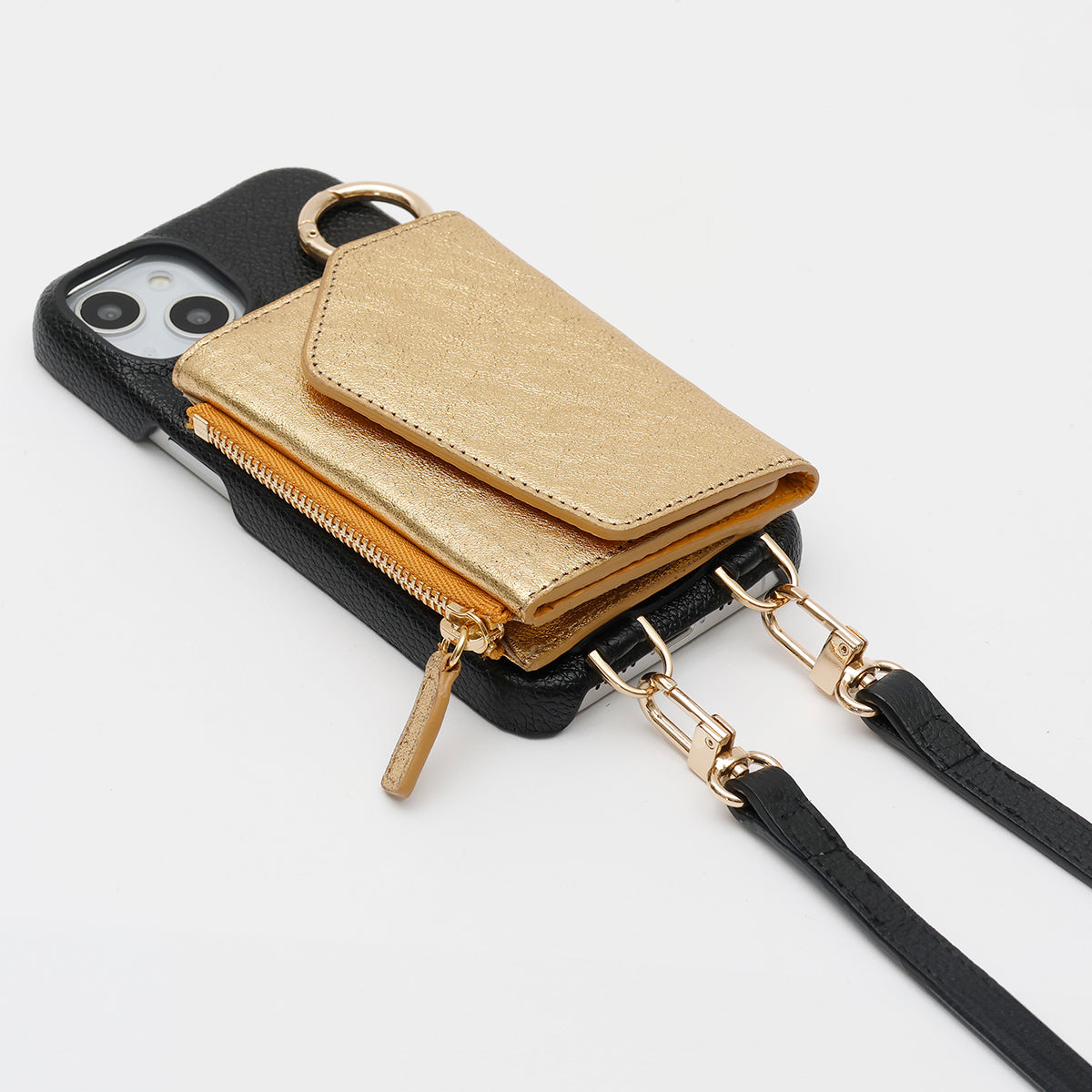 【WALLET SLAYLER】WALLET＆STRAP-LUNA METALIC-GOLD