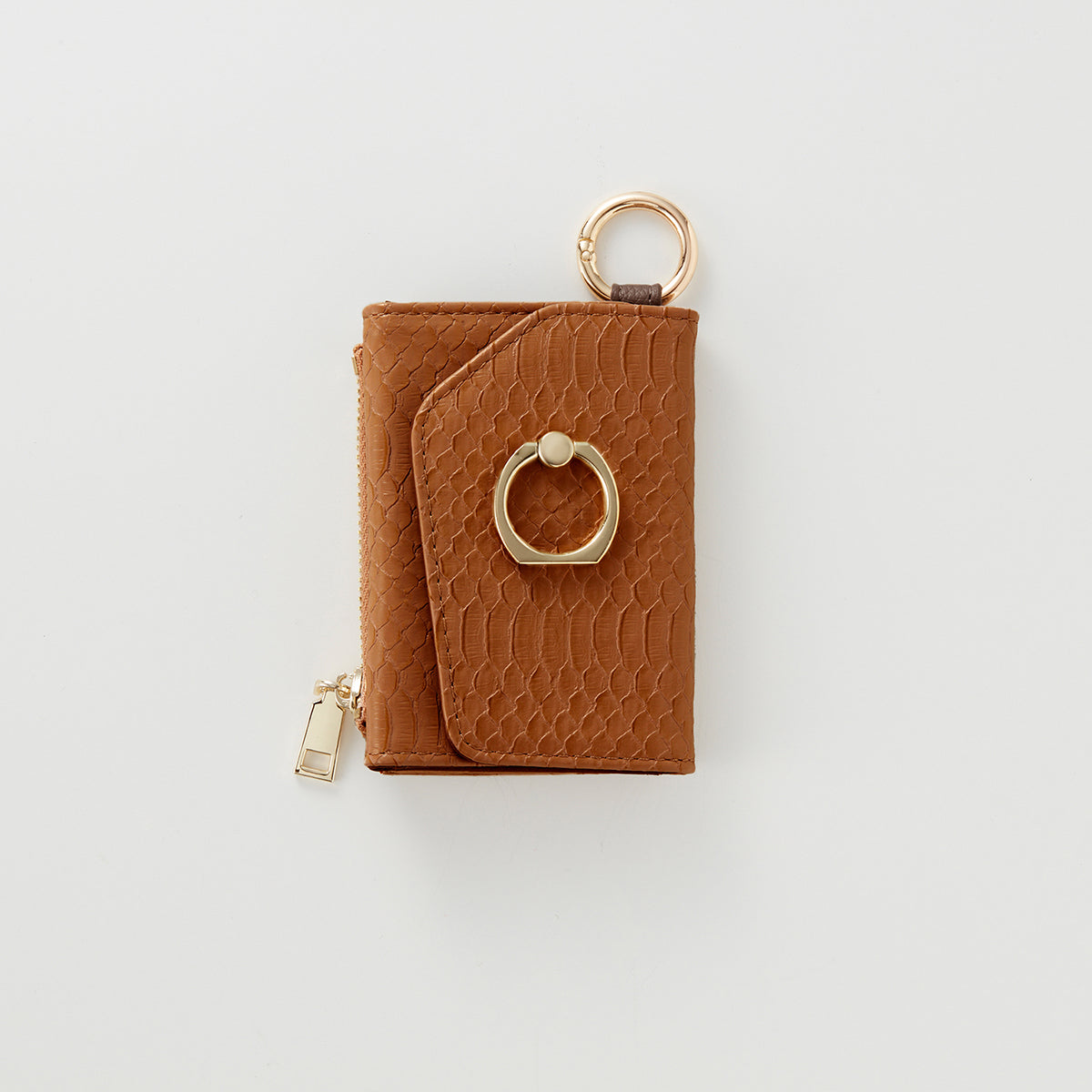 【WALLET SLAYLER】WALLET＆STRAP-RING SNAKE SKIN-ORANGE