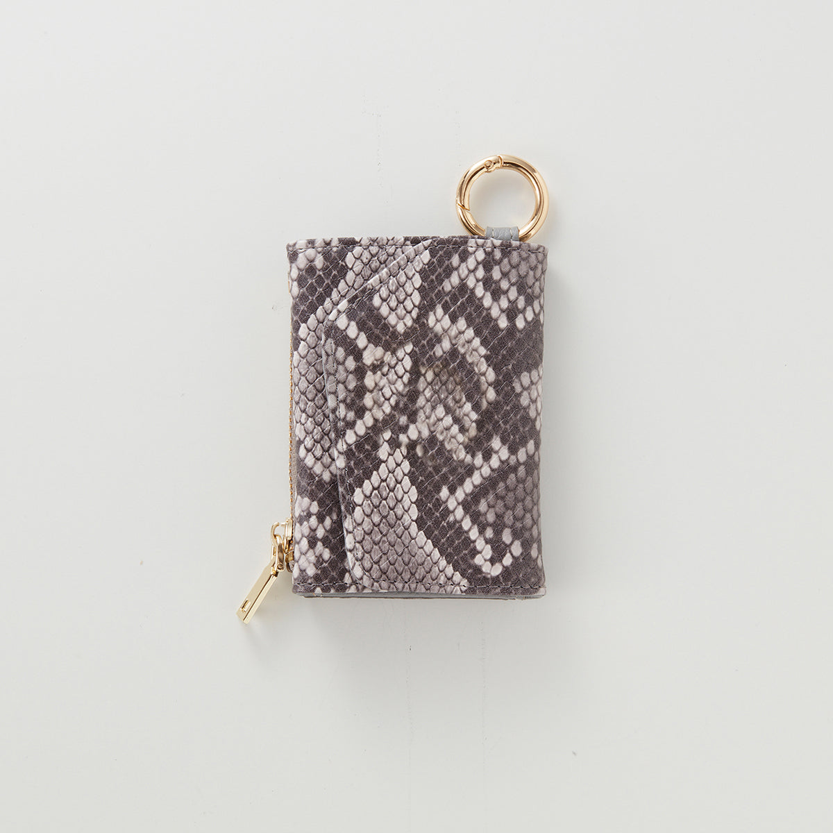 【WALLET SLAYLER】WALLET＆STRAP-RBASIC SNAKE SKIN-GRAY