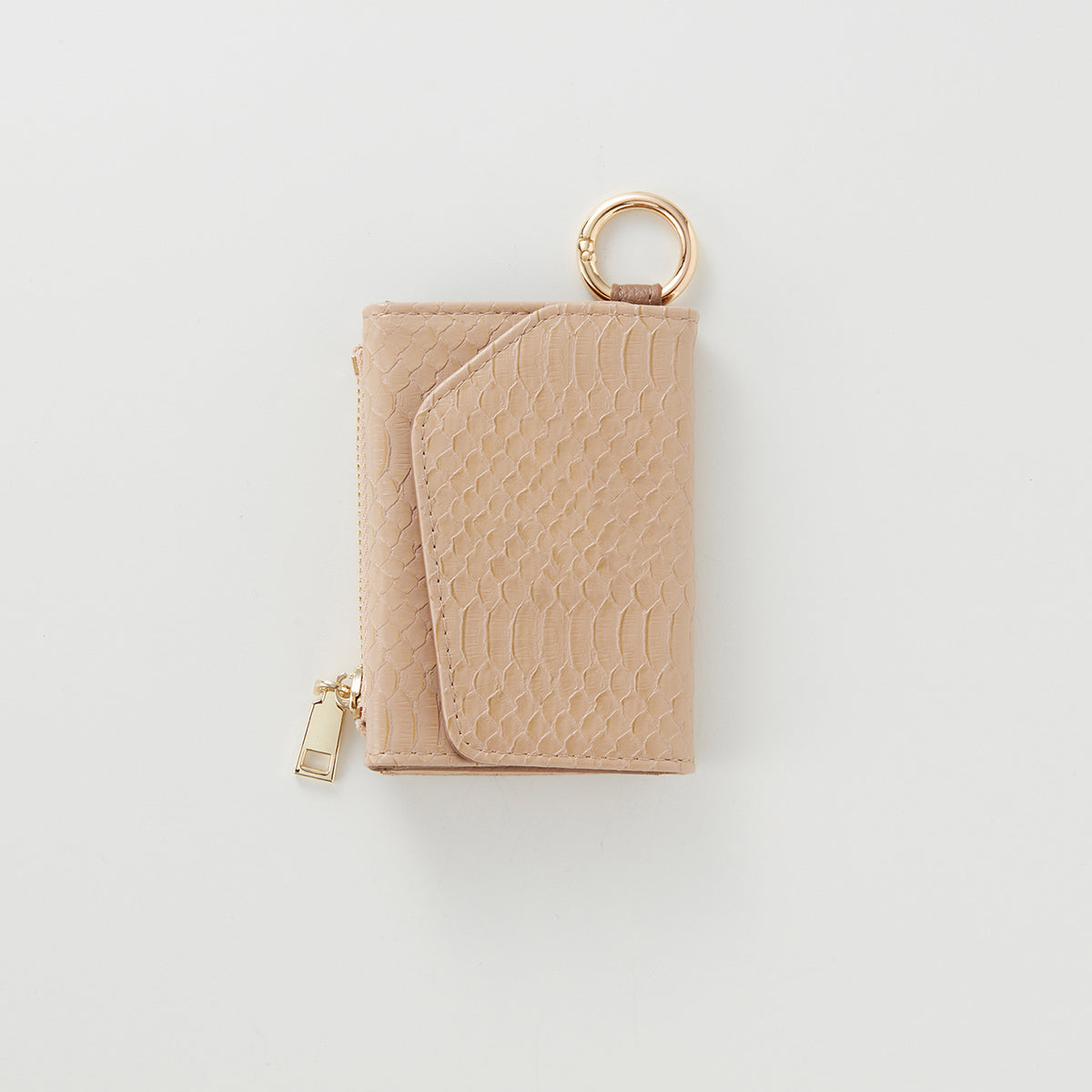 【WALLET SLAYLER】WALLET＆STRAP-BASIC SNAKE SKIN-BEIGE