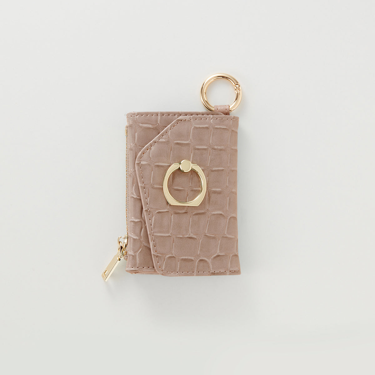 【WALLET SLAYLER】WALLET＆STRAP-RING CROCCO SKIN-BEIGE