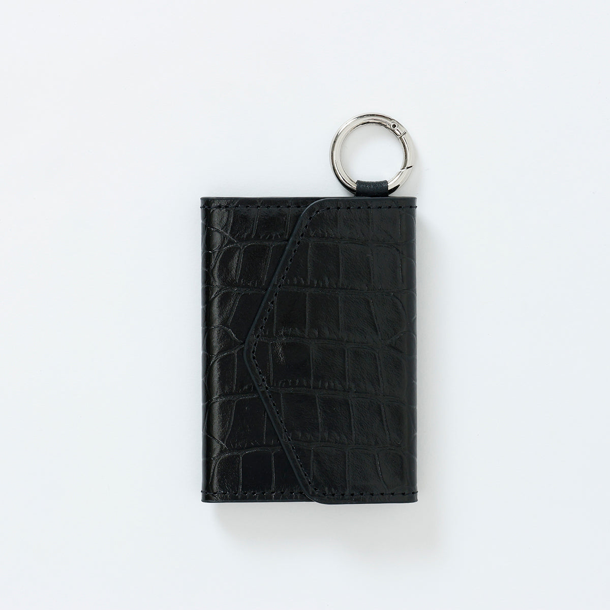 【WALLET SLAYLER】LEATHER CROCCO-BLACK