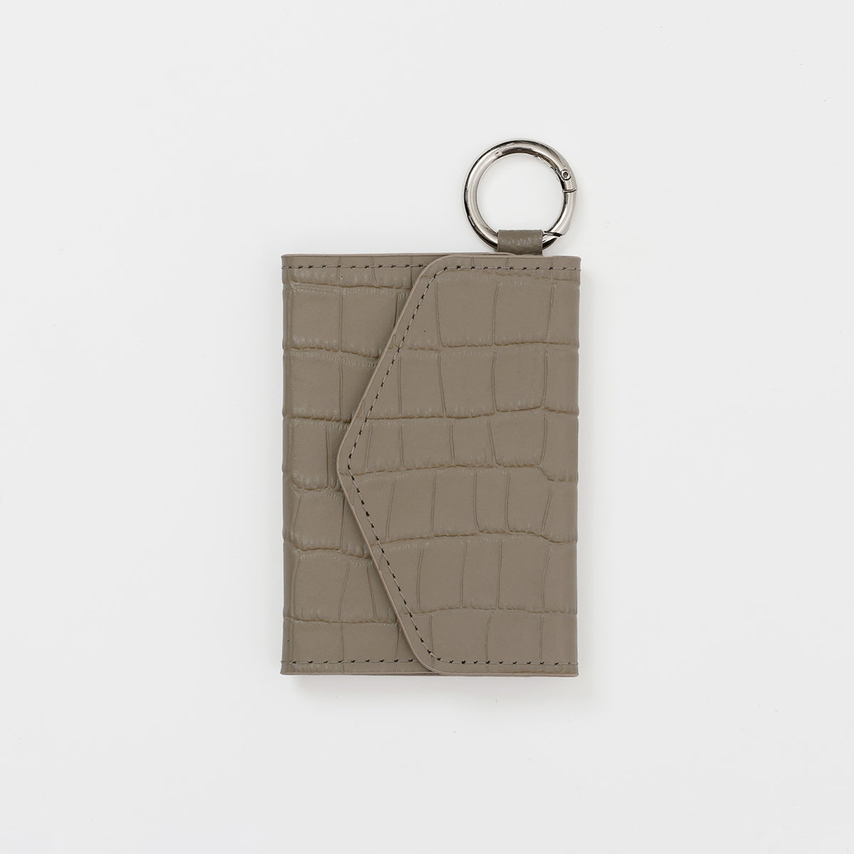 【WALLET SLAYLER】LEATHER CROCCO-GREIGE