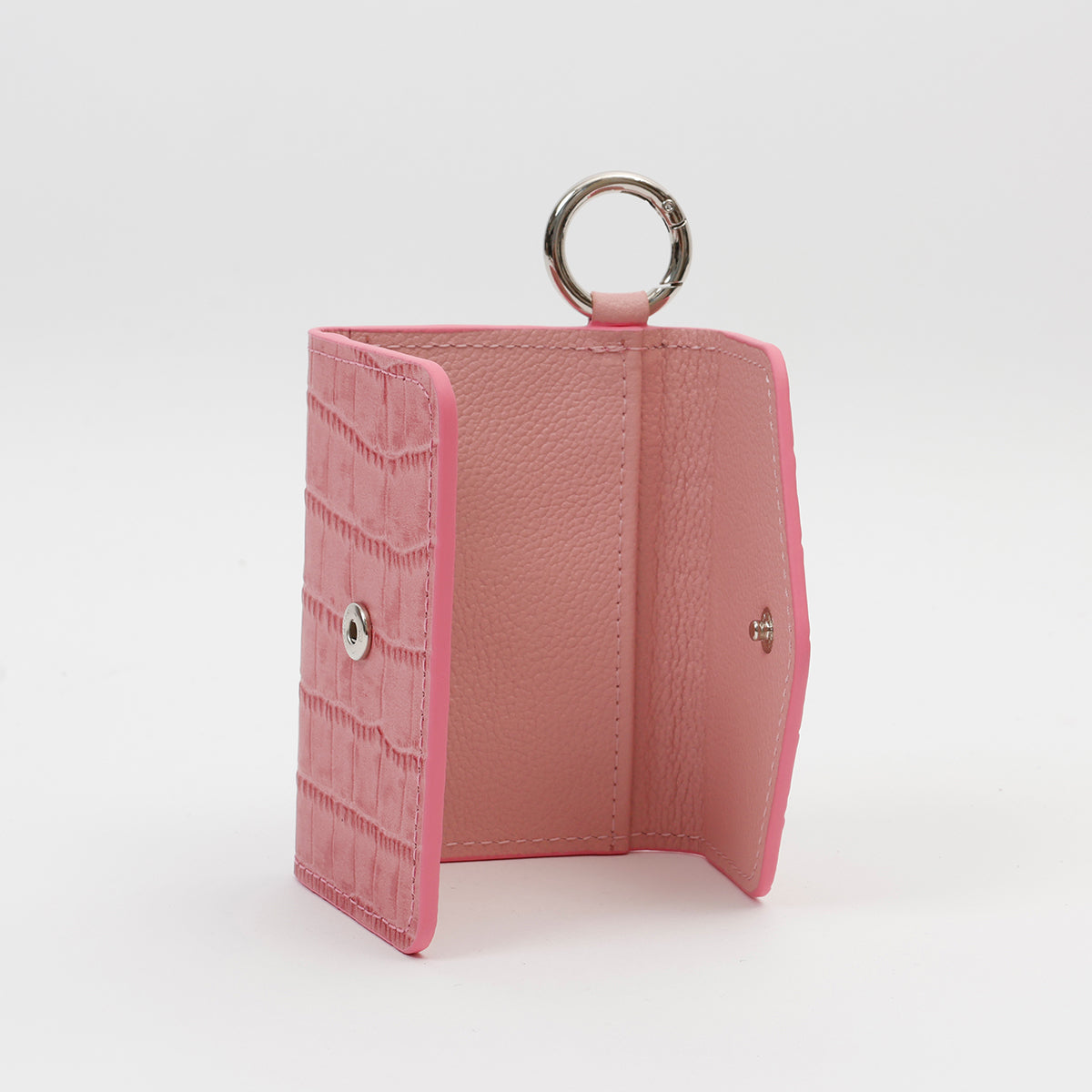 【WALLET SLAYLER】LEATHER CROCCO-PINK