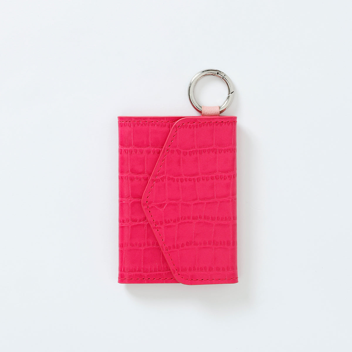 【WALLET SLAYLER】LEATHER CROCCO-HOTPINK