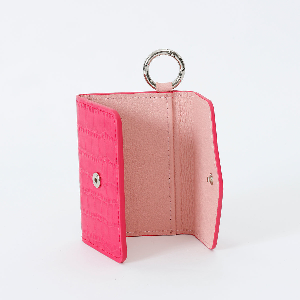 【WALLET SLAYLER】LEATHER CROCCO-HOTPINK