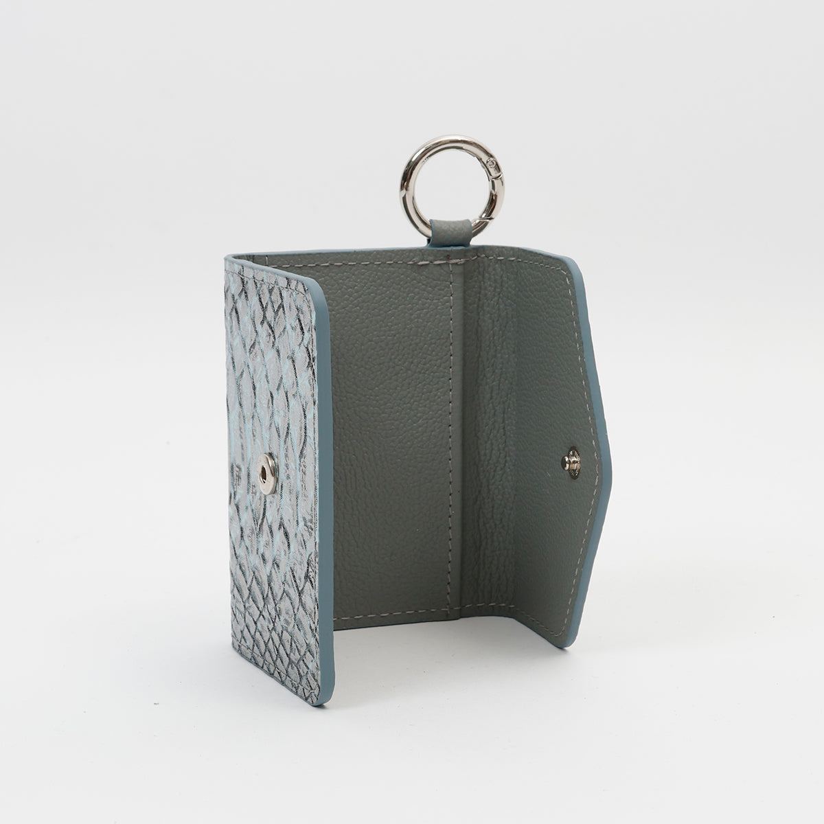 【WALLET SLAYLER】LEATHER SNAKE-BLUEGRAY