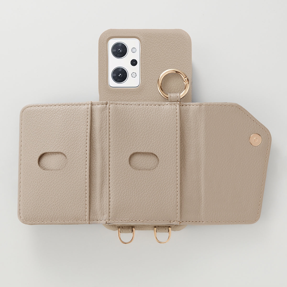 【WALLET SLAYLER】 RING STANDARD-BEIGE OPPO