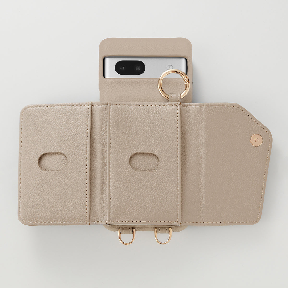 【WALLET SLAYLER】 RING STANDARD-BEIGE Google pixel