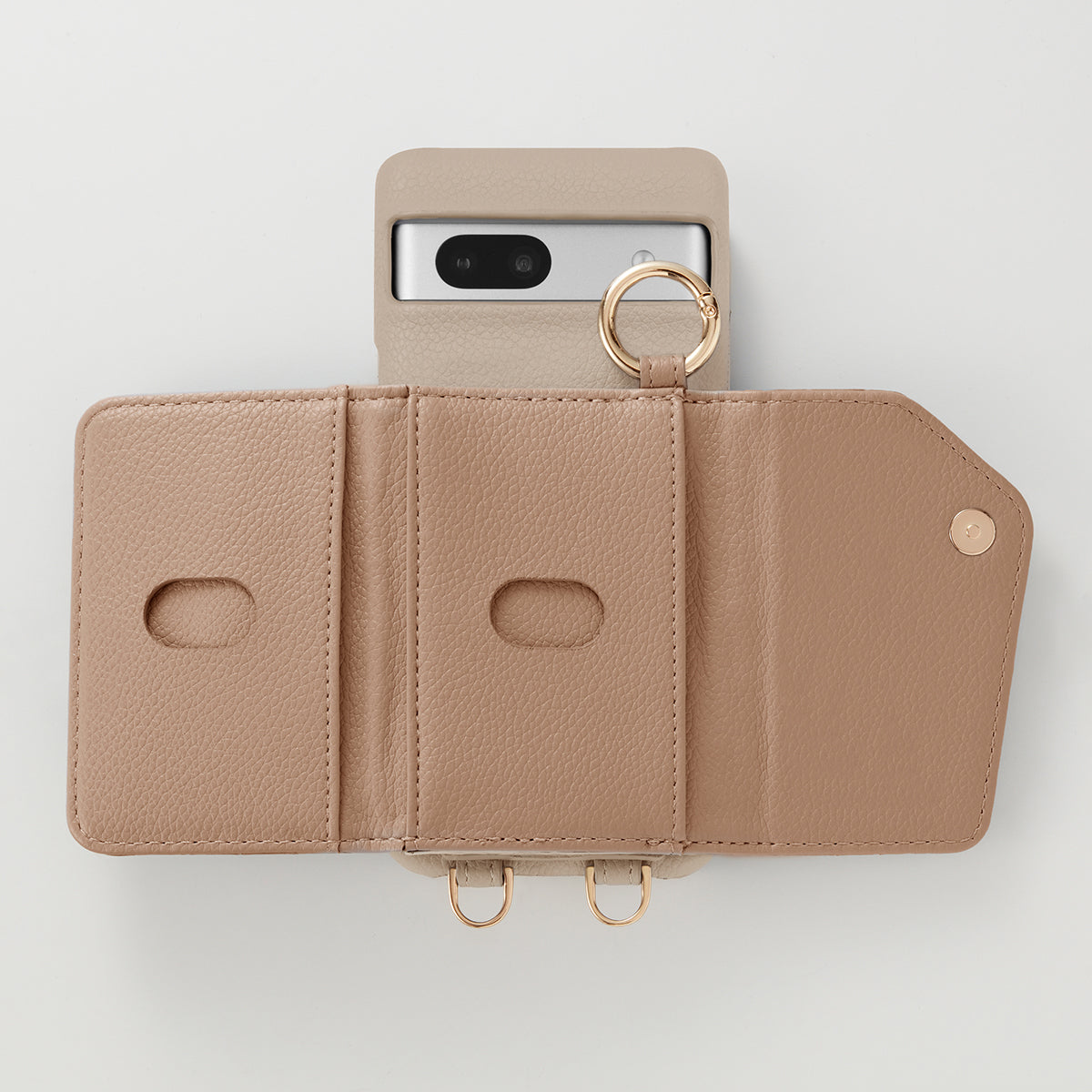 【WALLET SLAYLER】 RING LINEN-BROWN Google pixel