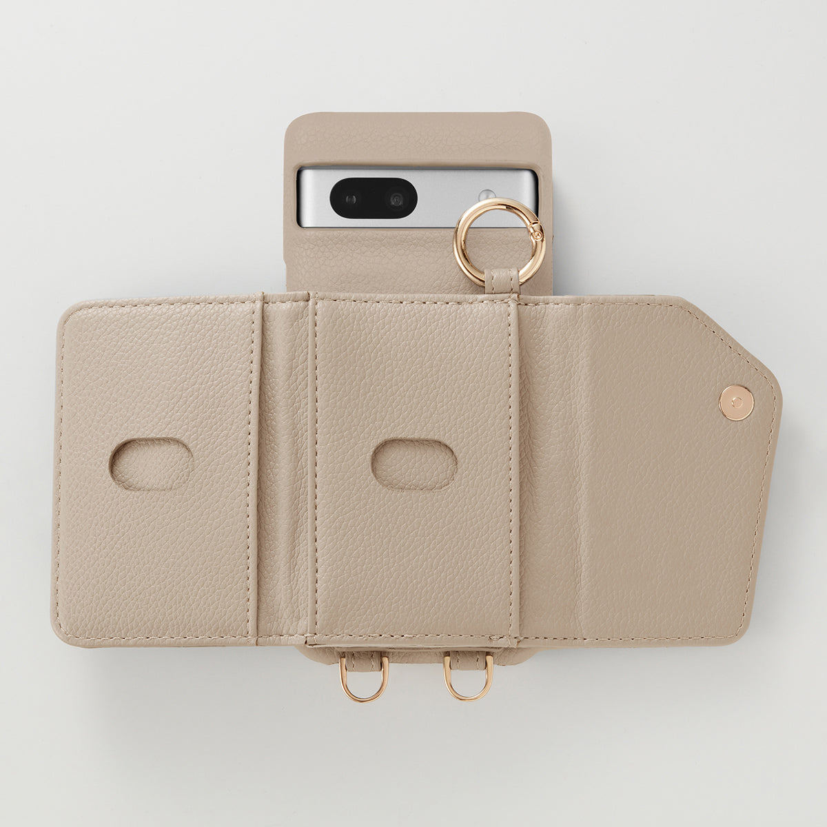 【WALLET SLAYLER】 RING LINEN-IVORY Google pixel