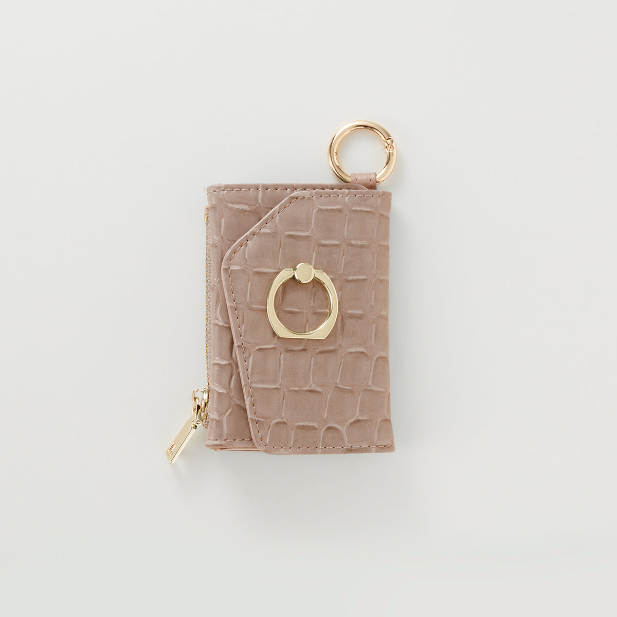 【WALLET SLAYLER】 RING  CROCCO SKIN-BEIGE Xperia