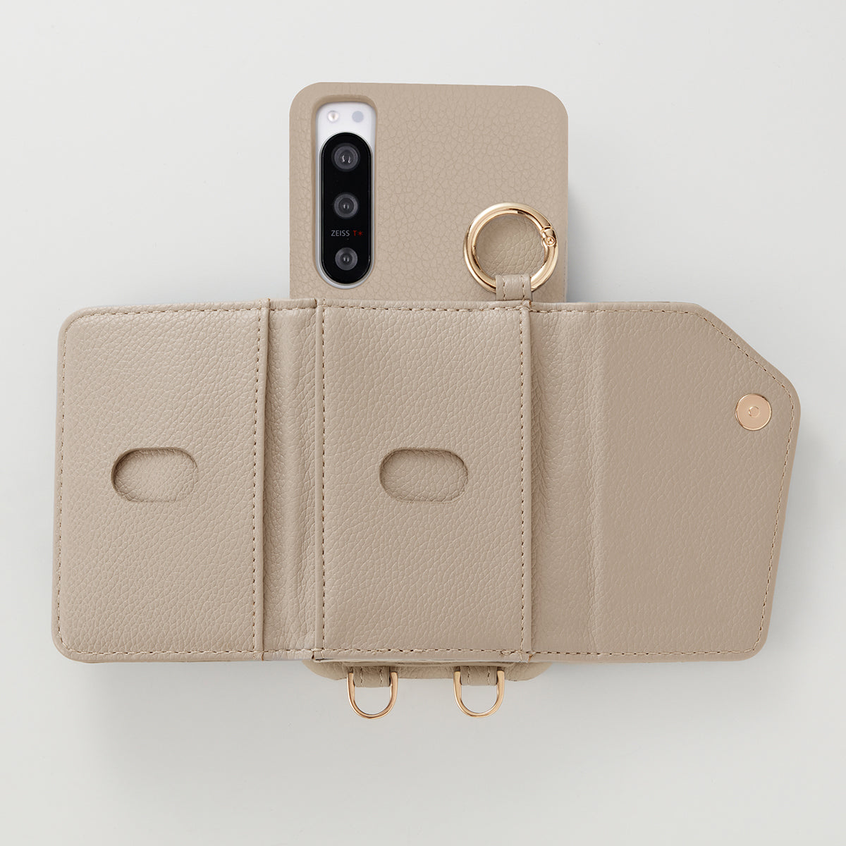 【WALLET SLAYLER】BASIC STANDARD-BEIGE Xperia