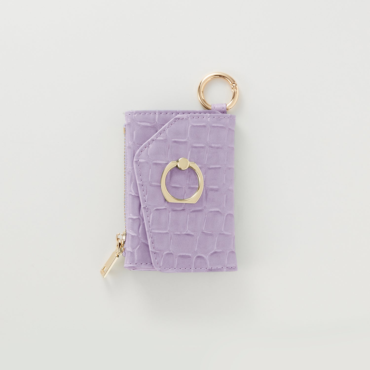 【WALLET SLAYLER】 RING  CROCCO SKIN-PASTELPURPLE